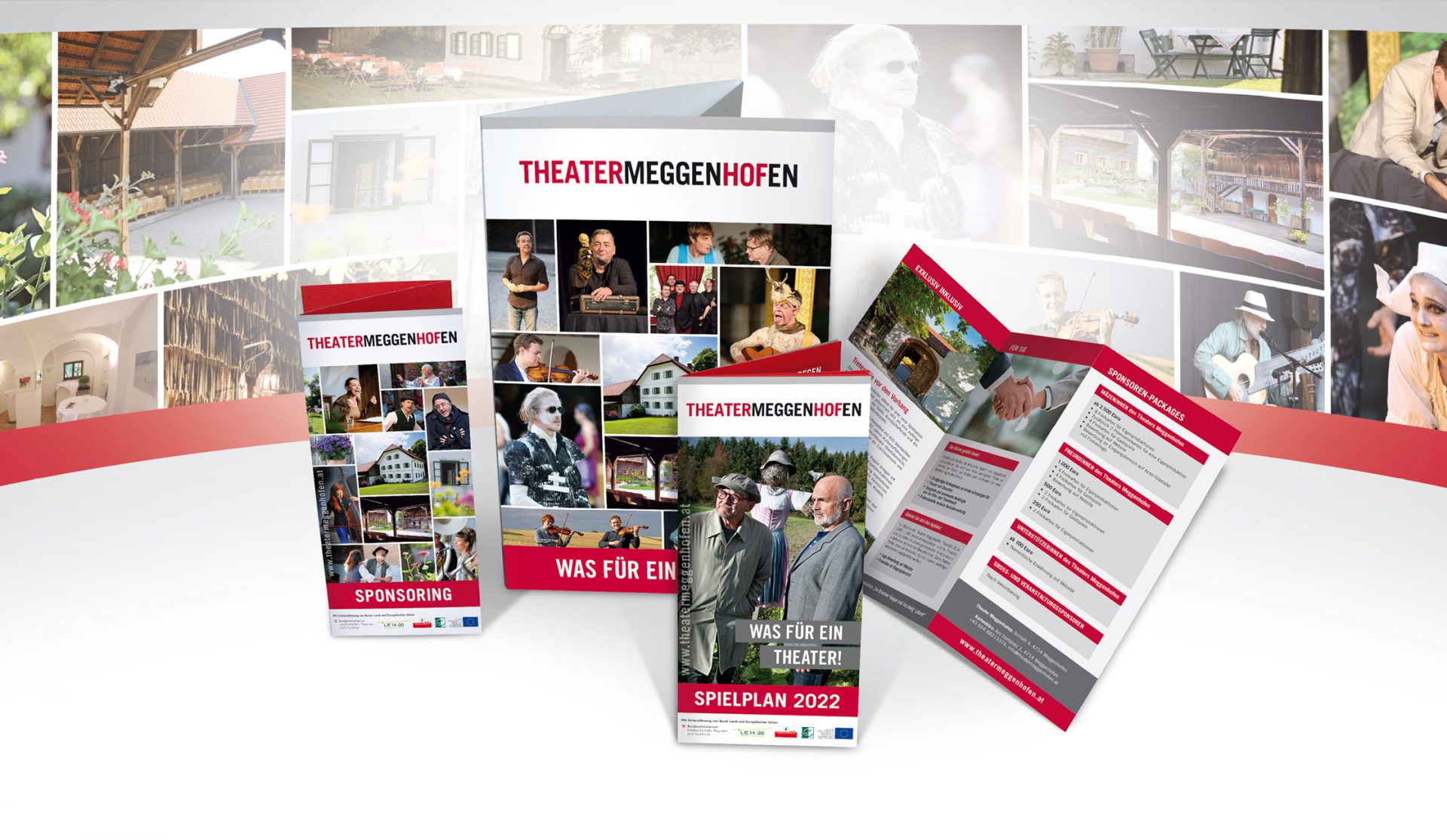 Theater Meggenhofen Spielplan, Pressemappe und Akquise-Folder